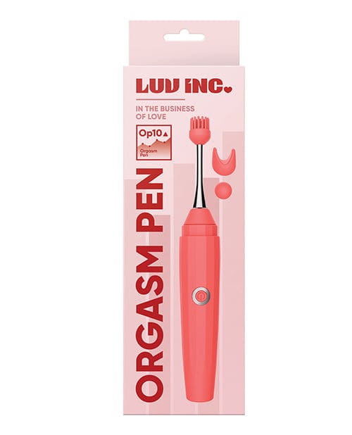 Vvole Luv Inc. Orgasm Pen W/three Attachments Coral Vibrators
