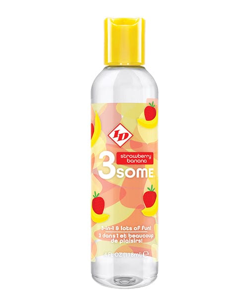 Westridge Laboratories Id 3some 3 In 1 Lubricant - 4 Oz Strawberry Banana Lubes