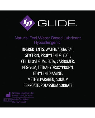 Westridge Laboratories ID Glide Water Based Lubricant Lubes
