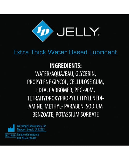 Id Jelly Lubricant Travel Tube - 2 Oz.