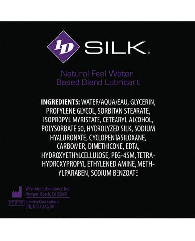 Westridge Laboratories Id Silk Natural Feel Lubricant - 1 Oz. Pocket Bottle Lubes