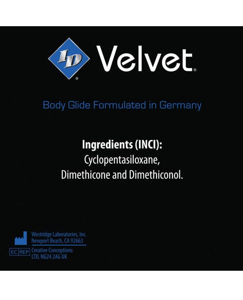Westridge Laboratories Id Velvet Lubes