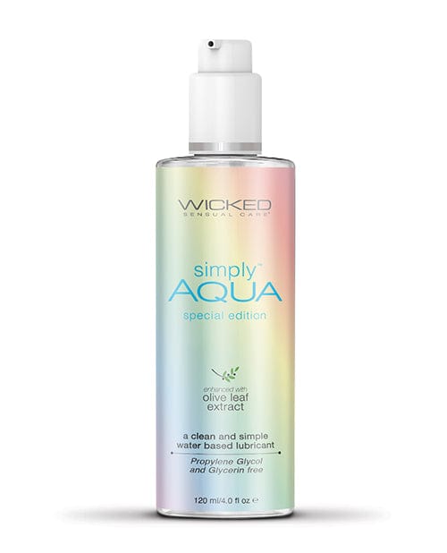 Wicked Sensual Care Wicked Sensual Care Aqua Special Edition Water Based Lubricant - 4 Oz. Lubes