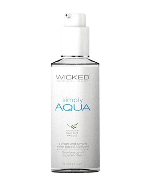 Wicked Sensual Care Wicked Sensual Care Simply Aqua Water Based Lubricant 2.3oz Lubes