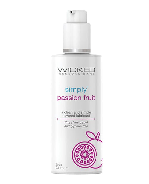 Wicked Sensual Care Wicked Sensual Care Simply Water Based Lubricant - 2.3 Oz Passion Fruit Lubes