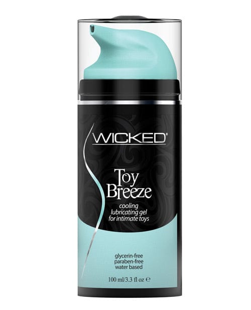 Wicked Sensual Care Toy Breeze Water Based Cooling Lubricant - 3.3 Oz.