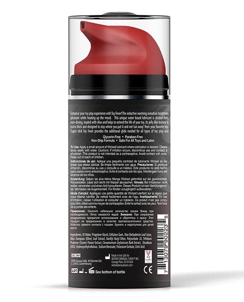 Wicked Sensual Care Wicked Sensual Care Toy Fever Water Based Warming Lubricant - 3.3 Oz. Lubes