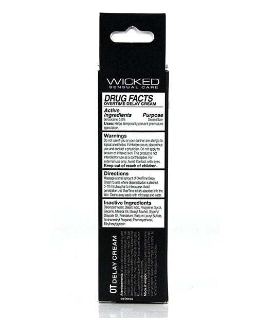 Wicked Sensual Care Wicked Sensual Care Overtime Delay Cream-Prolonger For Men - 1 Oz. More
