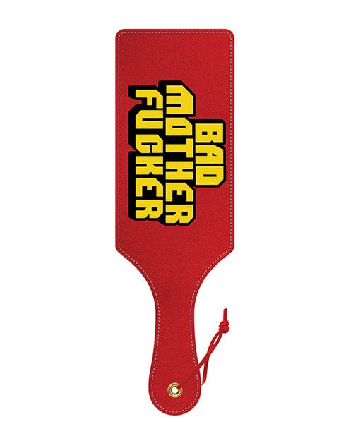 Wood Rocket LLC Wood Rocket Bad Mother Fucker Paddle - Multi-color Kink &amp; BDSM