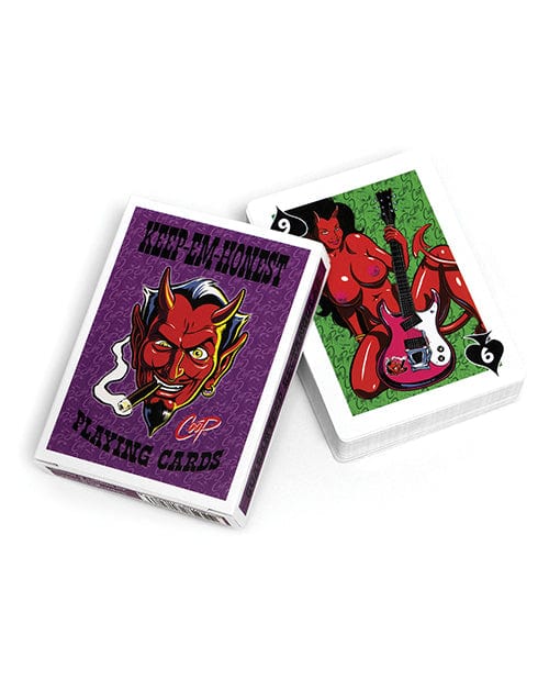 Wood Rocket LLC Wood Rocket Keep Em Honest Playing Cards More