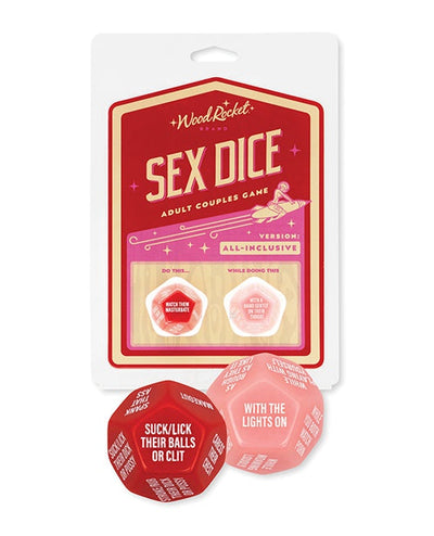 Wood Rocket Wood Rocket Adult Couples Sex Dice Game - Red More