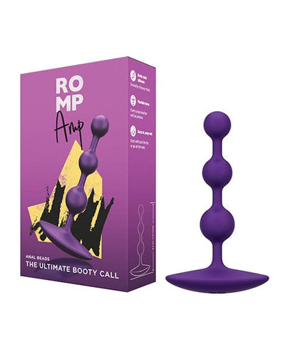 Wow Tech Romp Amp Flexible Anal Beads - Violet Anal Toys