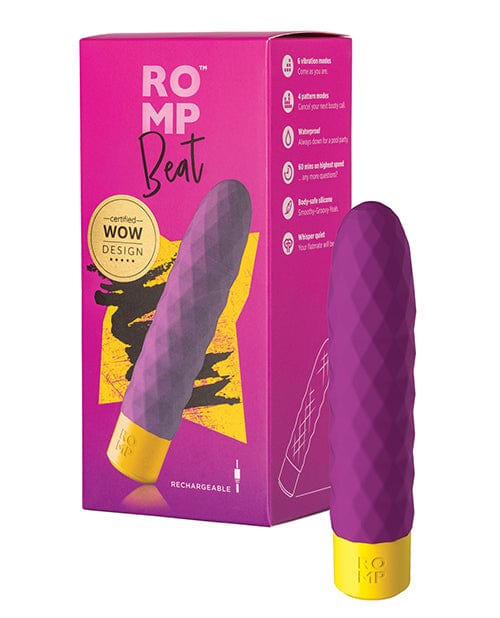 Wow Tech Romp Beat Bullet Vibrator - Purple Vibrators