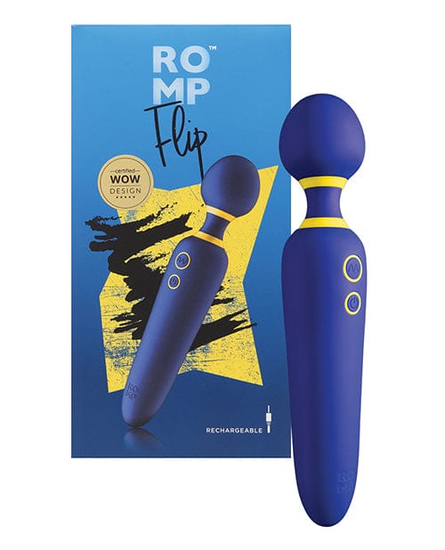 Wow Tech Romp Flip Wand Massager - Blue Vibrators