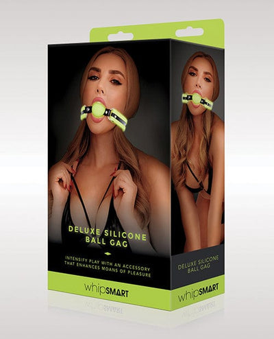 Xgen Whip Smart Glow In The Dark Deluxe Silicone Ball Gag Kink & BDSM