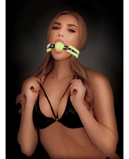 Xgen Whip Smart Glow In The Dark Deluxe Silicone Ball Gag Kink & BDSM