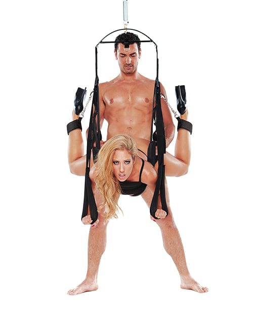 XGEN Whip Smart Bondage Pleasure Swing - Black More