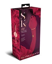 XGEN Secret Kisses Lingo Dual Ended Rose Bud with clitoral Flickering &amp; Internal Massage - Red Vibrators