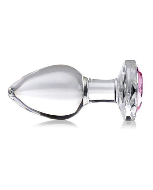 XR Brands Booty Sparks Pink Gem Glass Anal Plug Anal Toys