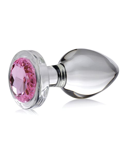 XR Brands Booty Sparks Pink Gem Glass Anal Plug Anal Toys