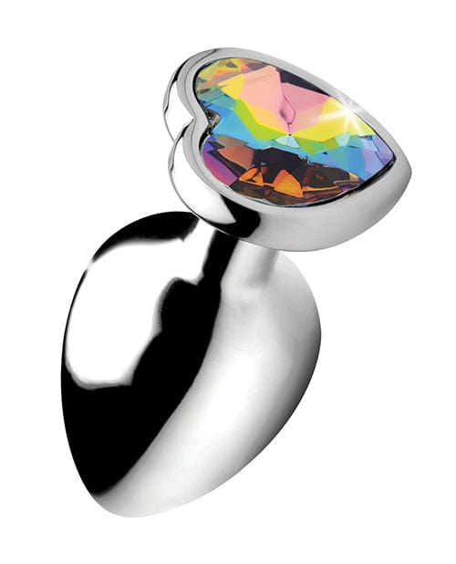 XR Brands Booty Sparks Rainbow Prism Heart Anal Plug Anal Toys