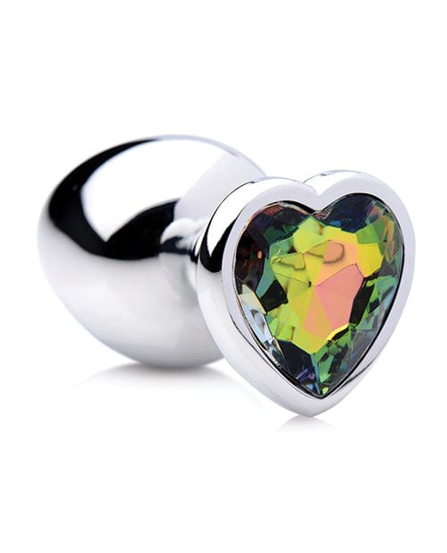 XR Brands Booty Sparks Rainbow Prism Heart Anal Plug Anal Toys