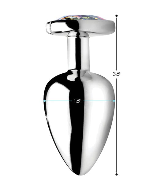 XR Brands Booty Sparks Rainbow Prism Heart Anal Plug Anal Toys
