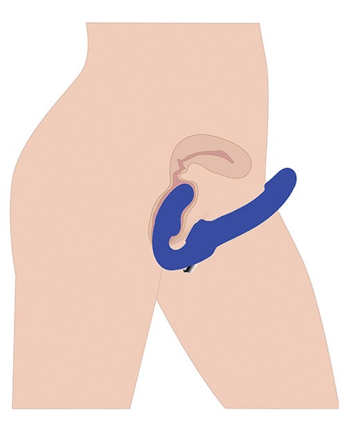 XR Brands Revolver II Strapless Strap On G-Spot Dildo - Blue Dildos