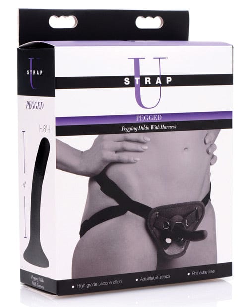 XR Brands Strap U Pegged Pegging Dildo with Harness Dildos