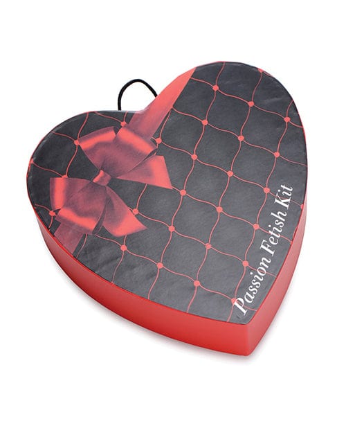 XR Brands Frisky Passion Fetish Kit with Heart Gift Box - Red Kink &amp; BDSM