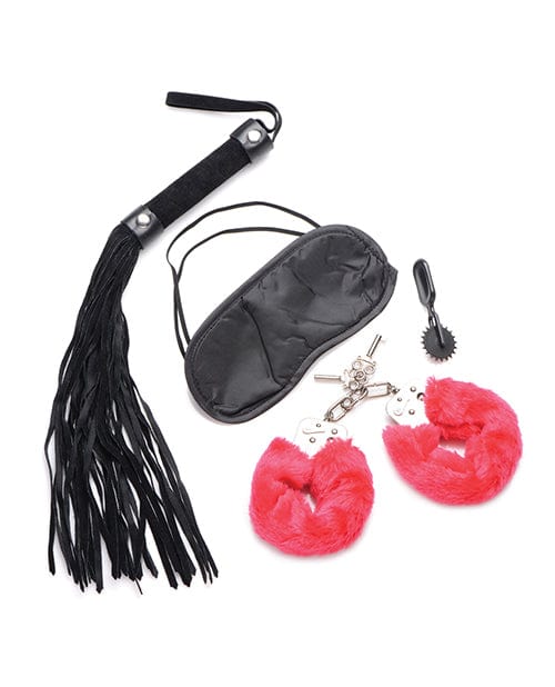 XR Brands Frisky Passion Fetish Kit with Heart Gift Box - Red Kink &amp; BDSM