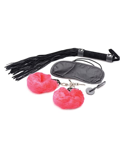 XR Brands Frisky Passion Fetish Kit with Heart Gift Box - Red Kink &amp; BDSM