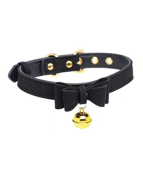 XR Brands Master Series Golden Kitty Cat Bell Collar Kink &amp; BDSM