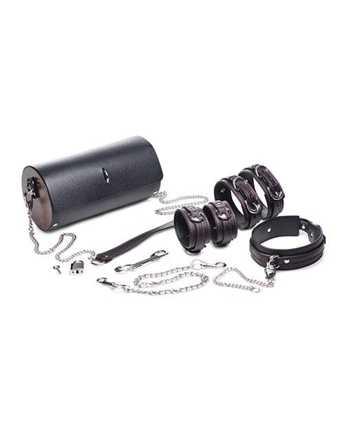 XR Brands Master Series Kinky Clutch Black Bondage Set with Carrying Case Kink &amp; BDSM