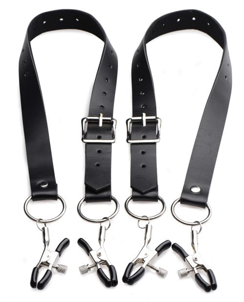 XR Brands Master Series Spread Labia Spreader with Clamps Kink &amp; BDSM