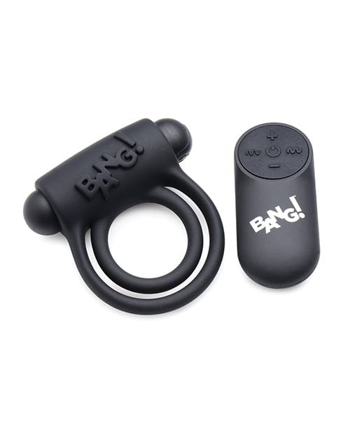XR Brands Bang! Vibrating Cock Ring &amp; Bullet with Remote Control Penis Toys