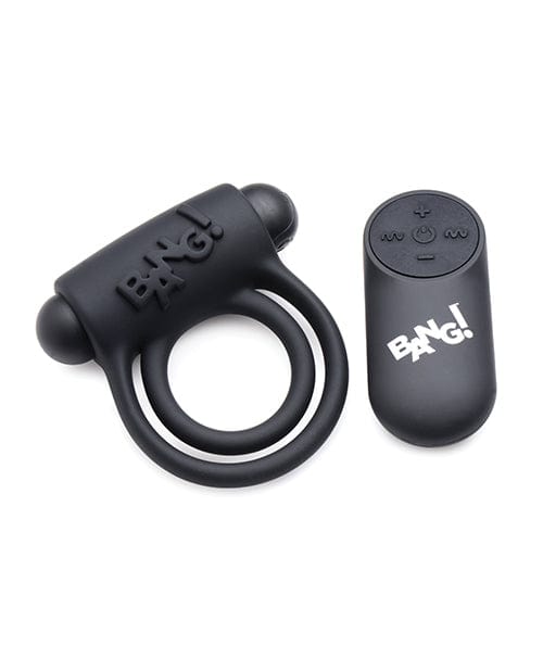XR Brands Bang! Vibrating Cock Ring & Bullet with Remote Control Penis Toys