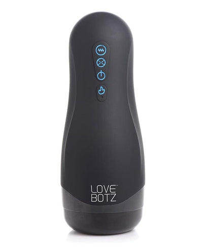 XR Brands Lovebotz Auto Milker 15x Sucking Masturbator - Black Penis Toys