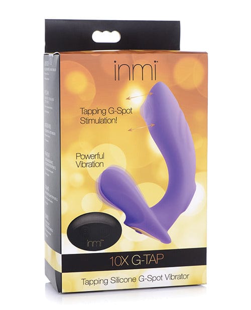 XR Brands Inmi 10x G-tap Tapping Silicone G Spot Vibrator - Purple Vibrators