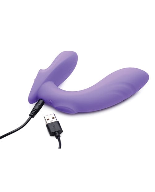 XR Brands Inmi 10x G-tap Tapping Silicone G Spot Vibrator - Purple Vibrators
