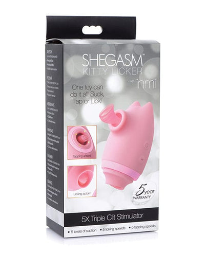 XR Brands Inmi Shegasm Kitty Licker Clit Stimulator - Pink Vibrators