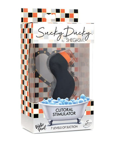 XR Brands Inmi Shegasm Sucky Ducky Silicone Clitoral Stimulator Black Vibrators