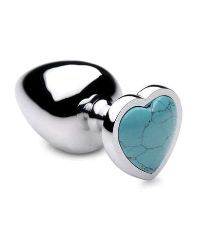 Xr LLC Booty Sparks Gemstones Turquoise Heart Anal Plug Anal Toys