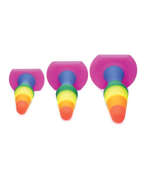 Xr LLC Frisky Rainbow Silicone Anal Trainer Set Anal Toys