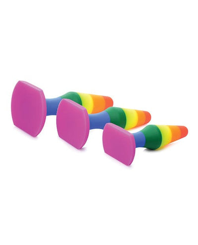 Xr LLC Frisky Rainbow Silicone Anal Trainer Set Anal Toys