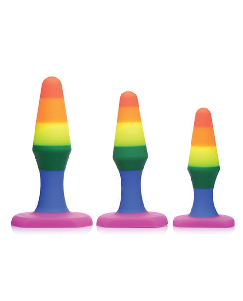 Xr LLC Frisky Rainbow Silicone Anal Trainer Set Anal Toys