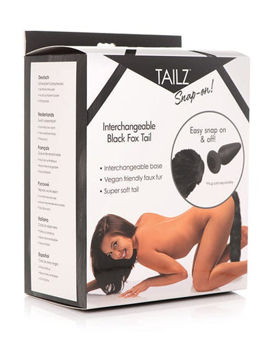 Xr LLC Tailz Snap On Interchangeable Fox Tail - Black Anal Toys