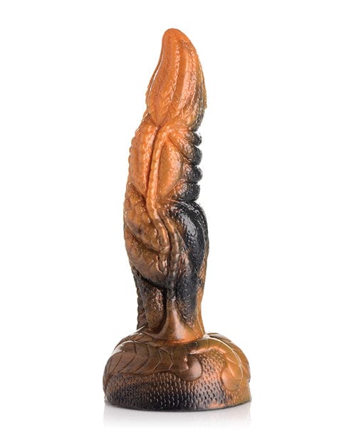 Creature Cocks Ravager Rippled Tentacle Silicone Dildo  - Orange / Black