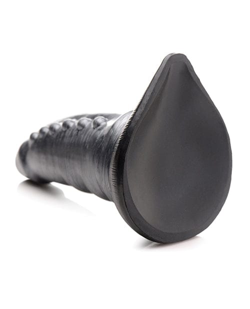 Xr LLC No Eta Creature Cocks Beastly Tapered Bumpy Silicone Dildo - Silver-black Dildos