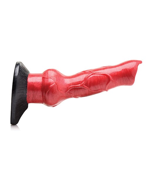 Xr LLC No Eta Creature Cocks Hell-hound Canine Penis Silicone Dildo - Red-black Dildos